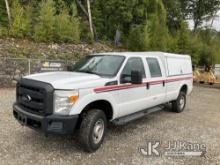 2012 Ford F350 4x4 Crew-Cab Pickup Truck Runs & Moves) (Body & Rust Damage, Worn Interior