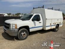 2011 Chevrolet Silverado 3500HD Enclosed Service Truck Runs, Moves, Rust and Body Damage, missing a 