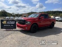 2017 RAM 1500 4x4 Crew-Cab Pickup Truck Runs & Moves, TPS Light On, Paint Damage, Rust