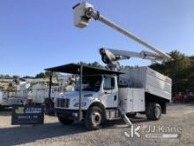Altec LR760-E70, Over-Center Elevator Bucket Truck mounted behind cab on 2015 Freightliner M2 106 Ch