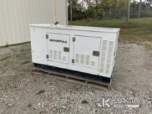 Generac Generator, skid mtd. Cranks, Condition Unknown