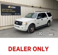 2008 FORD EXPEDITION 4-Door Sport Utility Vehicle Runs & Moves, Warning Lights Are On
