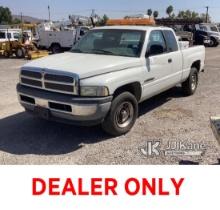 2000 Dodge Ram 1500 Extended-Cab Pickup Truck Cranks, Will Not Start, Condition Unknown, Interior St
