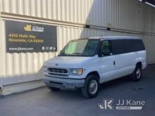 2003 Ford E250 Cargo Van Runs & Moves, Rust On Roof