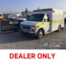 2006 Ford E350 Ambulance Not Running, Condition Unknown, Will Not Start, Does Not Crank, Missing Bat