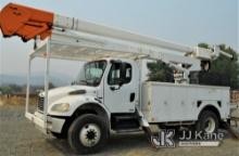 HiRanger 5TC-55, Material Handling Bucket Truck rear mounted on 2007 Freightliner M2 106 4x4 Utility