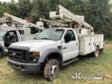 Versalift Uncategorized, Articulating & Telescopic Bucket Truck mounted behind cab on 2008 Ford F550