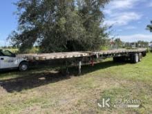 2004 Lufkin EXT 48-80 Extendable High Flatbed Trailer Frame Damaged, Body Damage & Rust, Rotted Deck