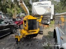 2013 Altec DC1317 Chipper (13" Disc) Not Running, Condition Unknown, Cranks, Smokes, Engine Cover Pa
