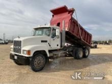 (San Angelo, TX) 2004 Mack CH613 6x4 T/A Dump Truck Runs, Moves & Operates) (Paint/Body Damage) (Che