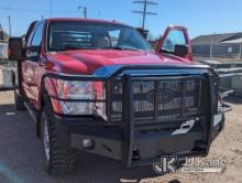 2015 Ford F350 4x4 Extended-Cab Flatbed/Service Truck Runs & Moves