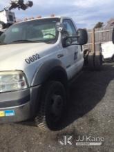 (Central Islip, NY) 2006 Ford F550 4x4 Cab & Chassis Not Running, Condition Unknown) (  Altec's insp