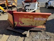 2010 8ft Snow Plow Attachment NOTE: This unit is being sold AS IS/WHERE IS via Timed Auction and is 
