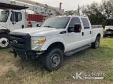 2014 Ford F250 4x4 Crew-Cab Pickup Truck Run & Moves)( Missing Front Bumper, No Tailgate, Body/Rust 