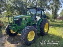(Albertville, AL) 2022 John Deere 6105E MFWD Utility Tractor, (Municipality Owned) Runs, Moves & Ope