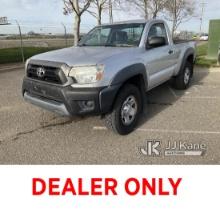 2012 Toyota Tacoma Pickup Truck Runs & Moves With Jump-pack, Cracked Windshield