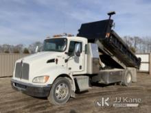 2014 KENWORTH T370 Flatbed/Dump Truck Runs, Moves & Operates.