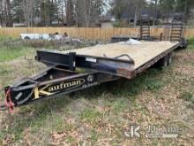 2020 Kaufman T/A Tagalong Equipment Trailer Wrecked, Damaged