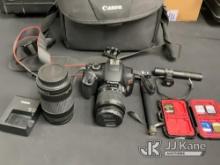 Camera Rebel T6 Camera & Accessories (Used) NOTE: This unit is being sold AS IS/WHERE IS via Timed A