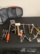 Various hand tools and a carrying case (Used) NOTE: This unit is being sold AS IS/WHERE IS via Timed