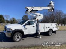 Altec AT41M, Articulating & Telescopic Material Handling Bucket Truck mounted behind cab on 2017 Ram