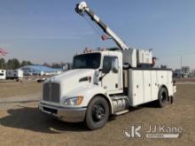 2019 Kenworth T370 Mechanics Truck, Runs, Moves & Crane Operates) (Paint Damage) (Remote In Office