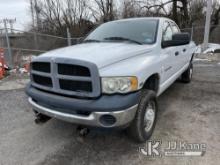 2004 Dodge RAM 2500 4x4 Extended-Cab Pickup Truck No Brakes, Runs & Moves, Engine Light On, Not Char