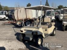 2003 CLUB CAR Golf Cart Not Running, Missing Keys, Missing Battery, True Hours Unknown, Backseat Is 