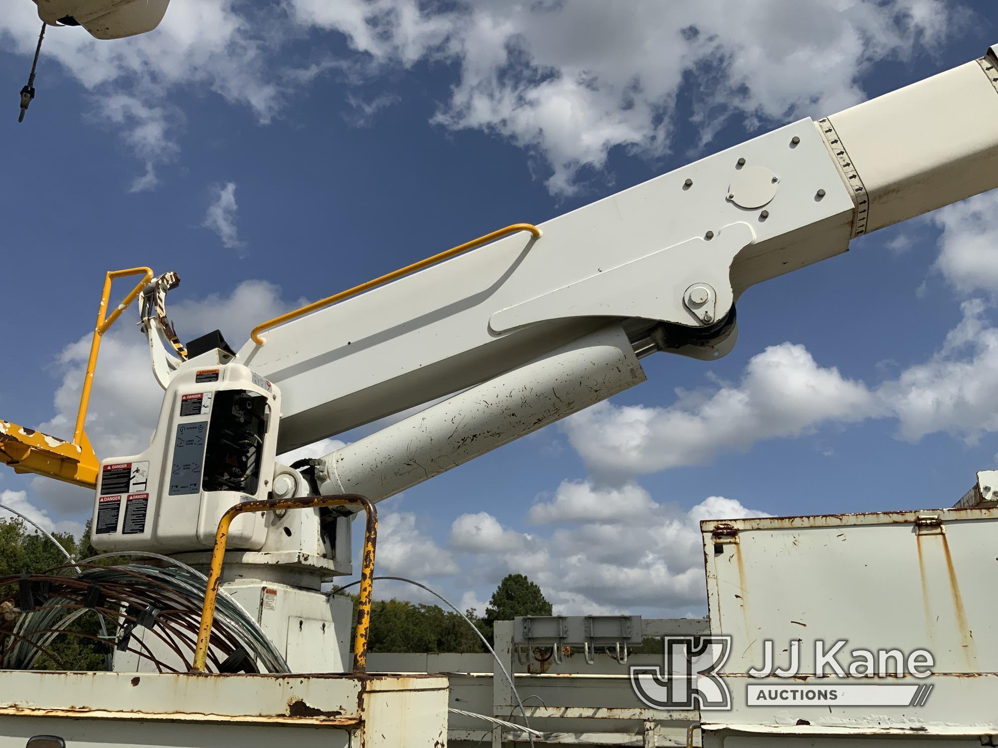 (Fayetteville, NC) Altec AA55E-MH, Material Handling Bucket Truck rear mounted on 2009 Sterling Acte