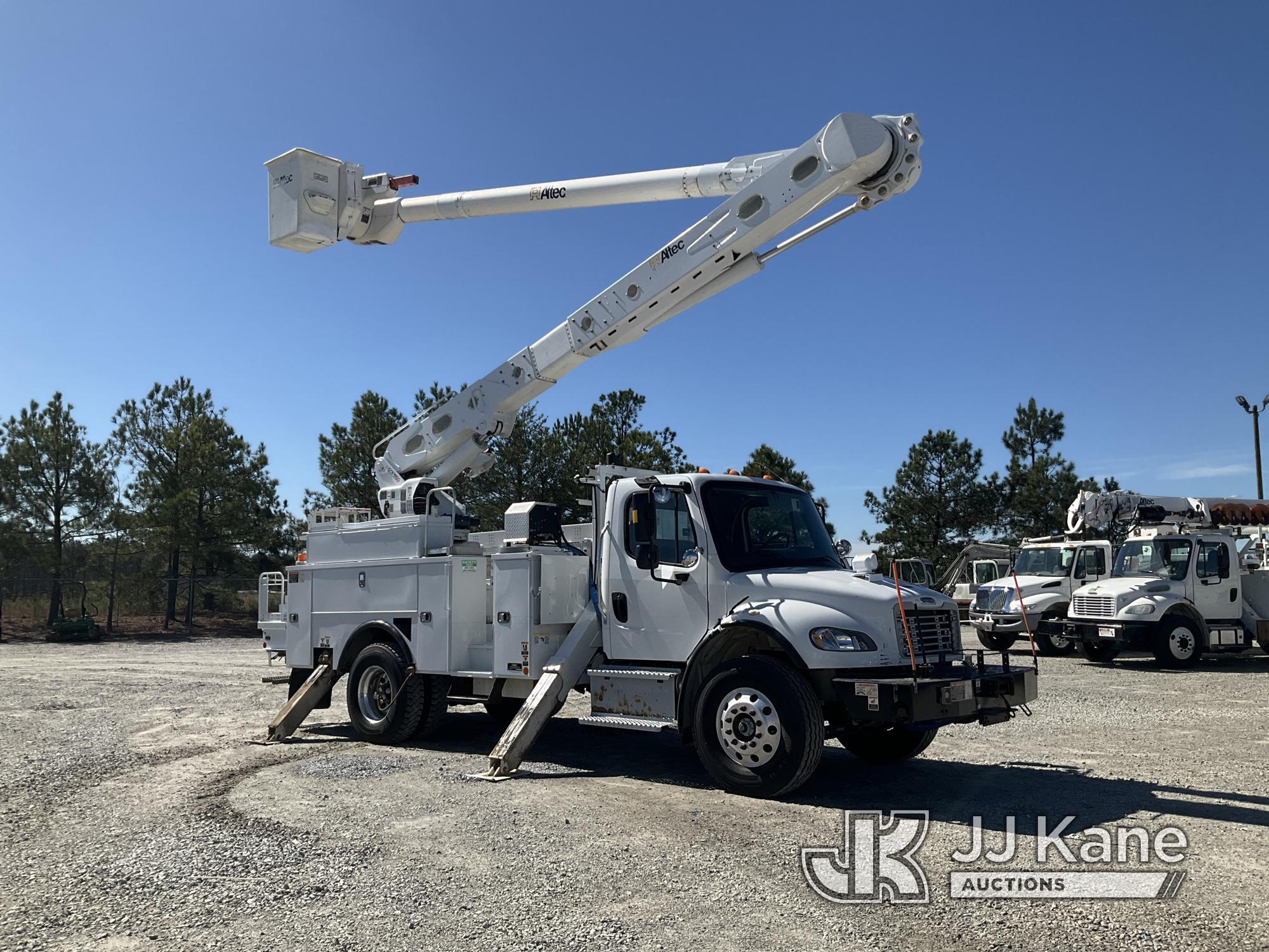 (Villa Rica, GA) Altec AM55-MH, Over-Center Material Handling Bucket Truck rear mounted on 2017 Frei