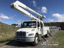 (Mount Airy, NC) Altec AA755, Material Handling Bucket Truck rear mounted on 2014 Freightliner M2 10