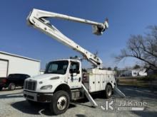 (Roxboro, NC) Altec AA55-MH, Material Handling Bucket Truck rear mounted on 2016 Freightliner M2 106