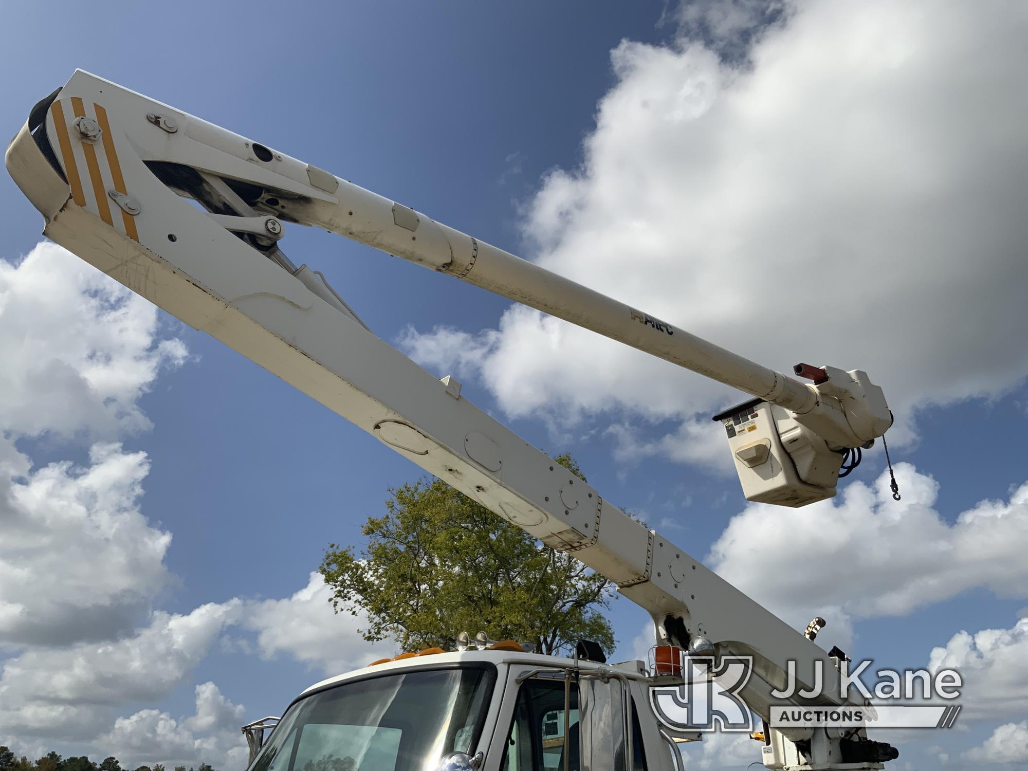 (Fayetteville, NC) Altec AA55E-MH, Material Handling Bucket Truck rear mounted on 2009 Sterling Acte