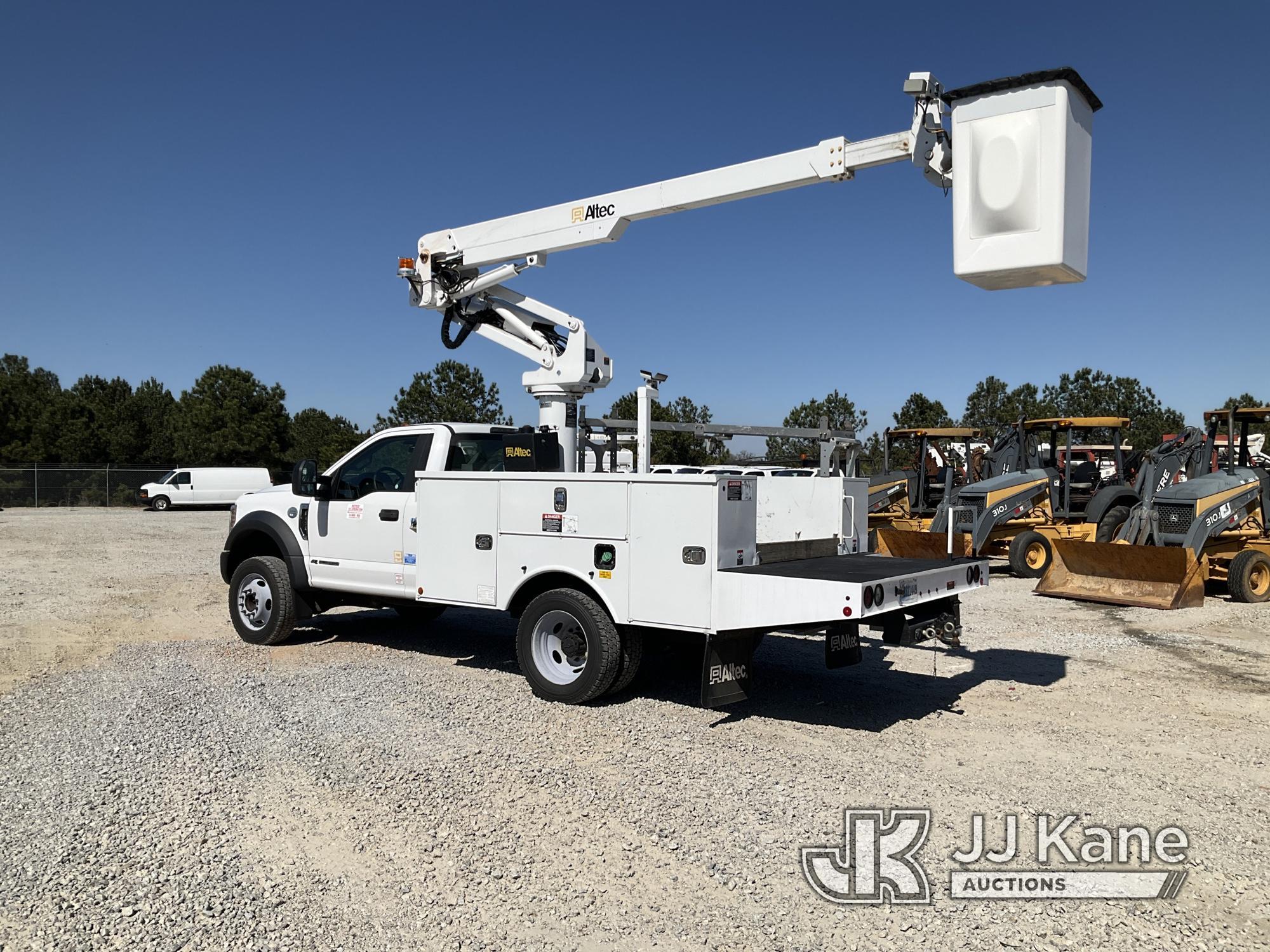 (Villa Rica, GA) Altec AT235, Articulating & Telescopic Non-Insulated Bucket Truck mounted behind ca