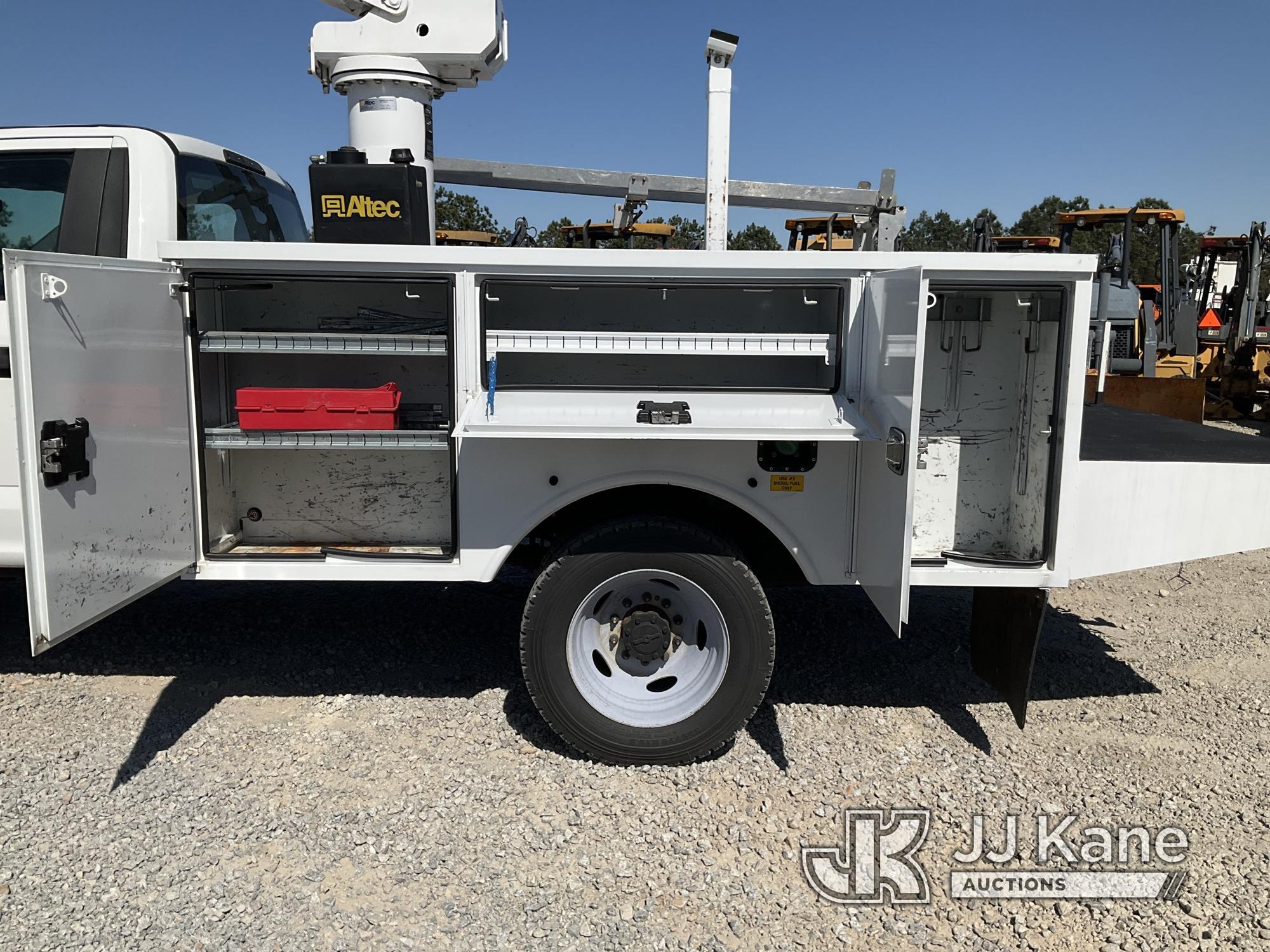 (Villa Rica, GA) Altec AT235, Articulating & Telescopic Non-Insulated Bucket Truck mounted behind ca