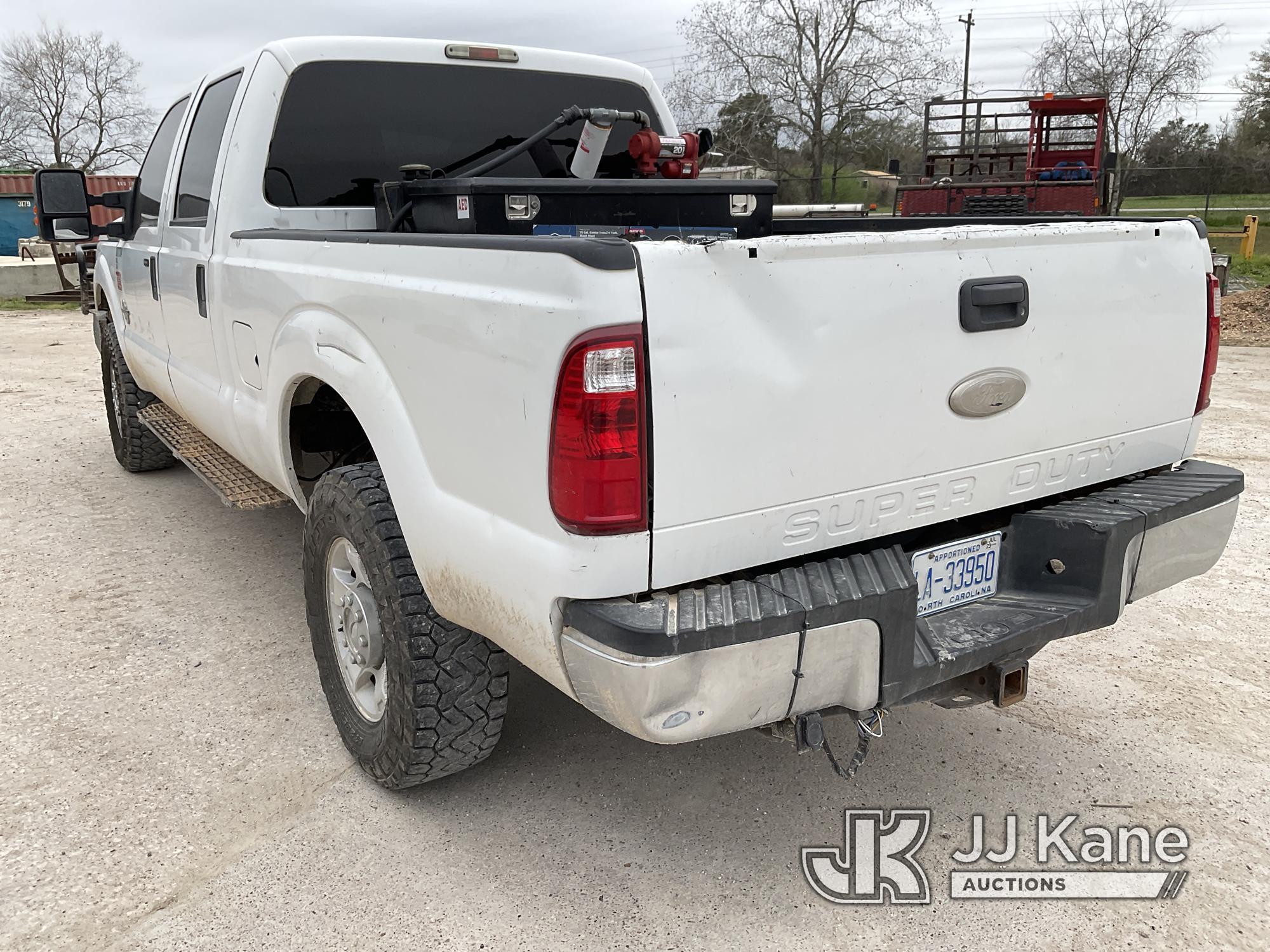 (Alvin, TX) 2012 Ford F250 4x4 Crew-Cab Pickup Truck Runs & Moves)  (Check Engine Light Is On, Minor