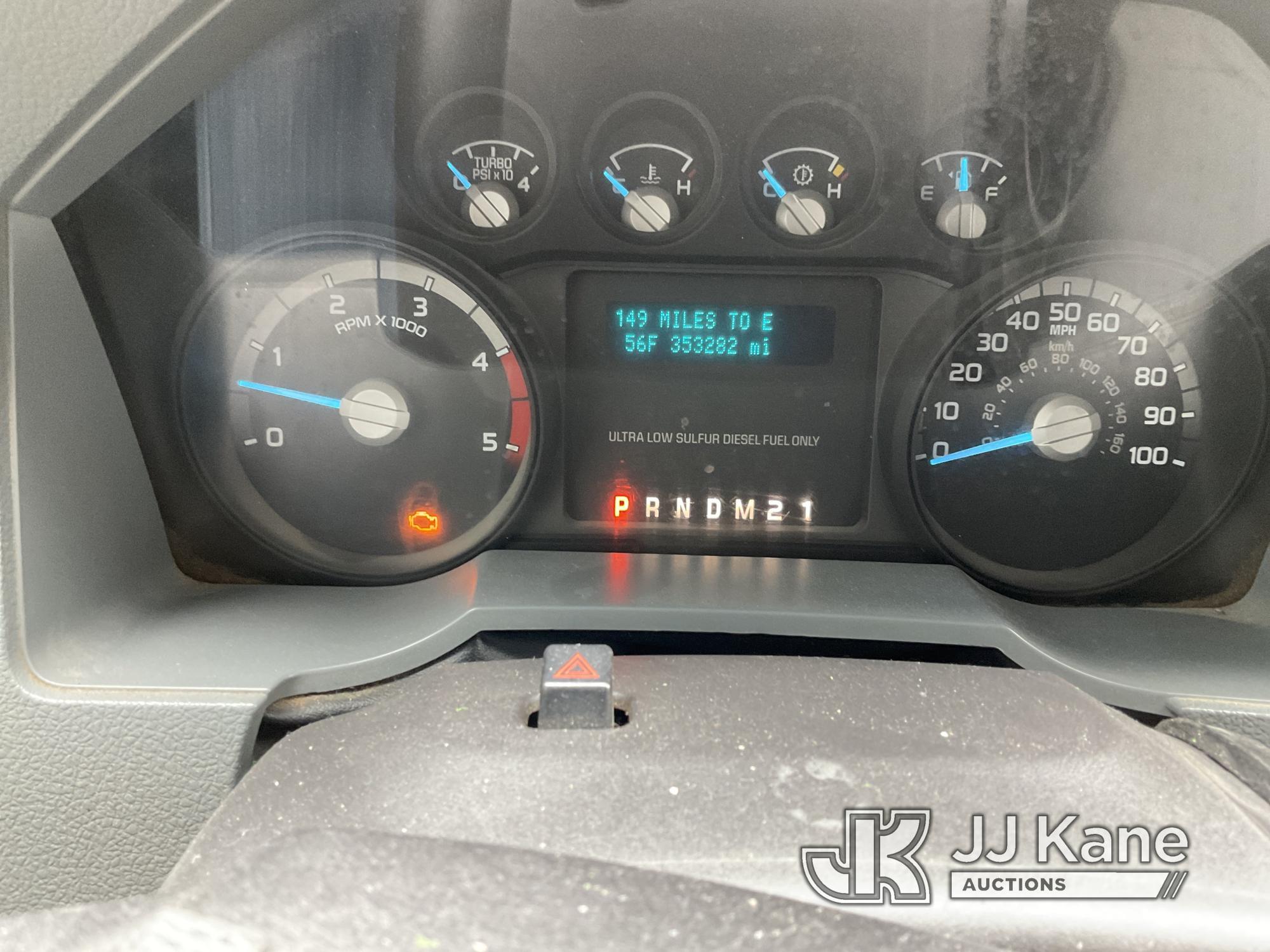 (Alvin, TX) 2012 Ford F250 4x4 Crew-Cab Pickup Truck Runs & Moves)  (Check Engine Light Is On, Minor