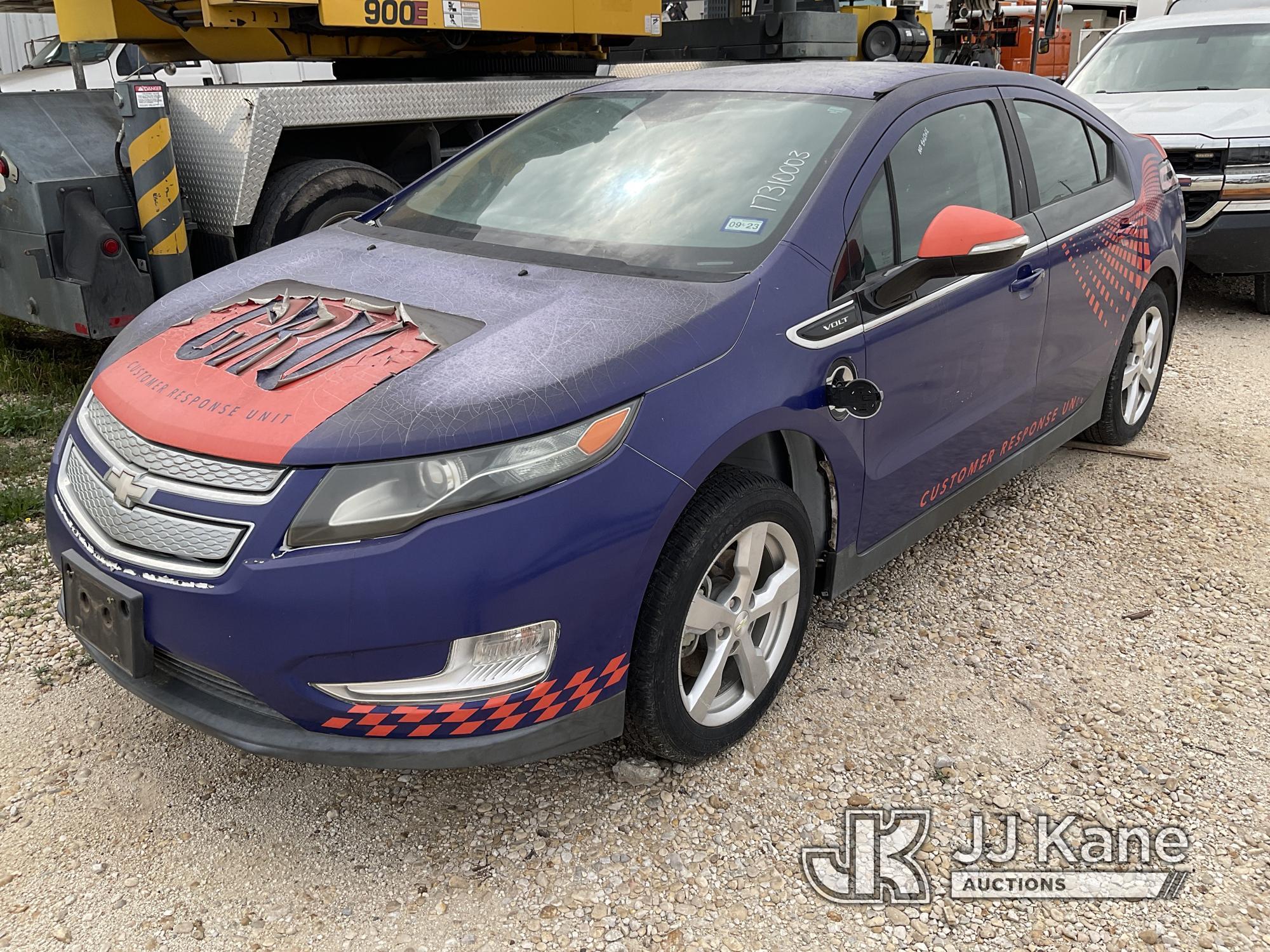 (San Antonio, TX) 2012 Chevrolet Volt Vehicle Does Not Start or Run, Missing Engine Components, Sold