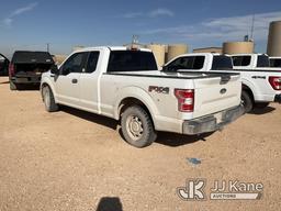 (Midland, TX) 2018 Ford F150 4x4 Extended-Cab Pickup Truck Runs & Moves) (Jump to start, hail damage