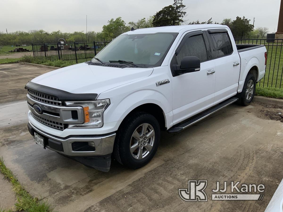 (Midlothian, TX) 2019 Ford F150 Crew-Cab Pickup Truck Jump to Start, Runs, Moves) (Body Damage