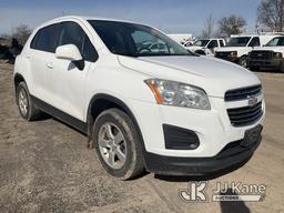 (South Beloit, IL) 2016 Chevrolet Trax Sport Utility Vehicle Runs & Moves, Low air light on