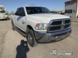 (Kansas City, MO) 2014 RAM 2500 4x4 Crew-Cab Pickup Truck Runs & Moves, Has Crack In Windshield, Rus