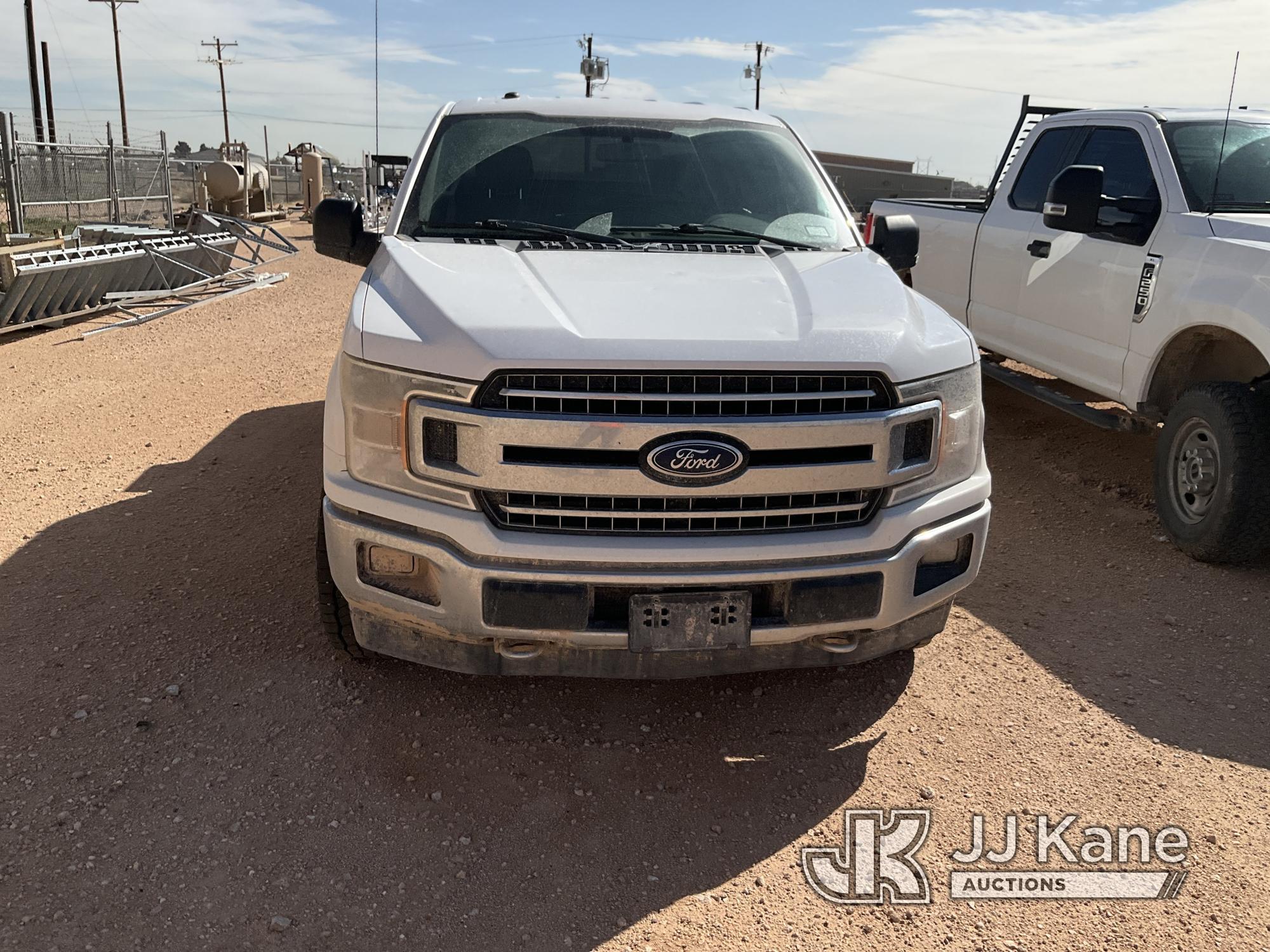 (Midland, TX) 2018 Ford F150 4x4 Crew-Cab Pickup Truck Runs & Drives) (Check Engine Light Active, Ha