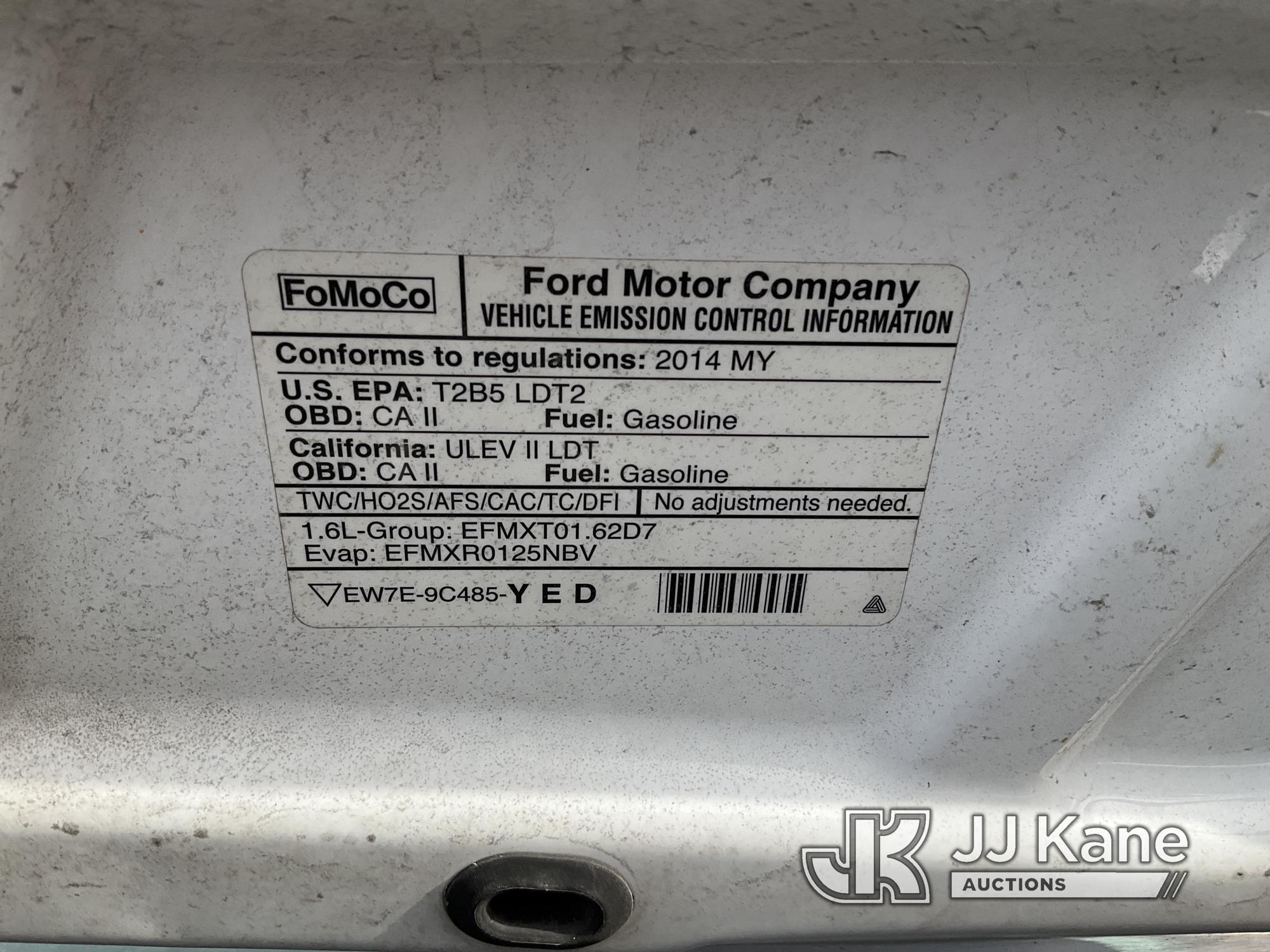 (South Beloit, IL) 2014 Ford Transit Connect Cargo Van Runs, Hard To Move When Warm-No Reverse-Trans