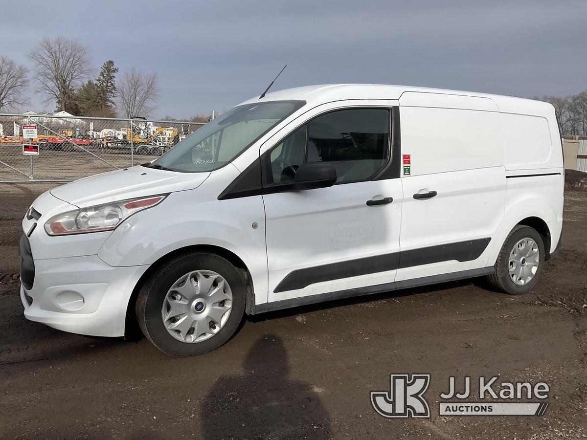 (South Beloit, IL) 2014 Ford Transit Connect Cargo Van Runs, Hard To Move When Warm-No Reverse-Trans