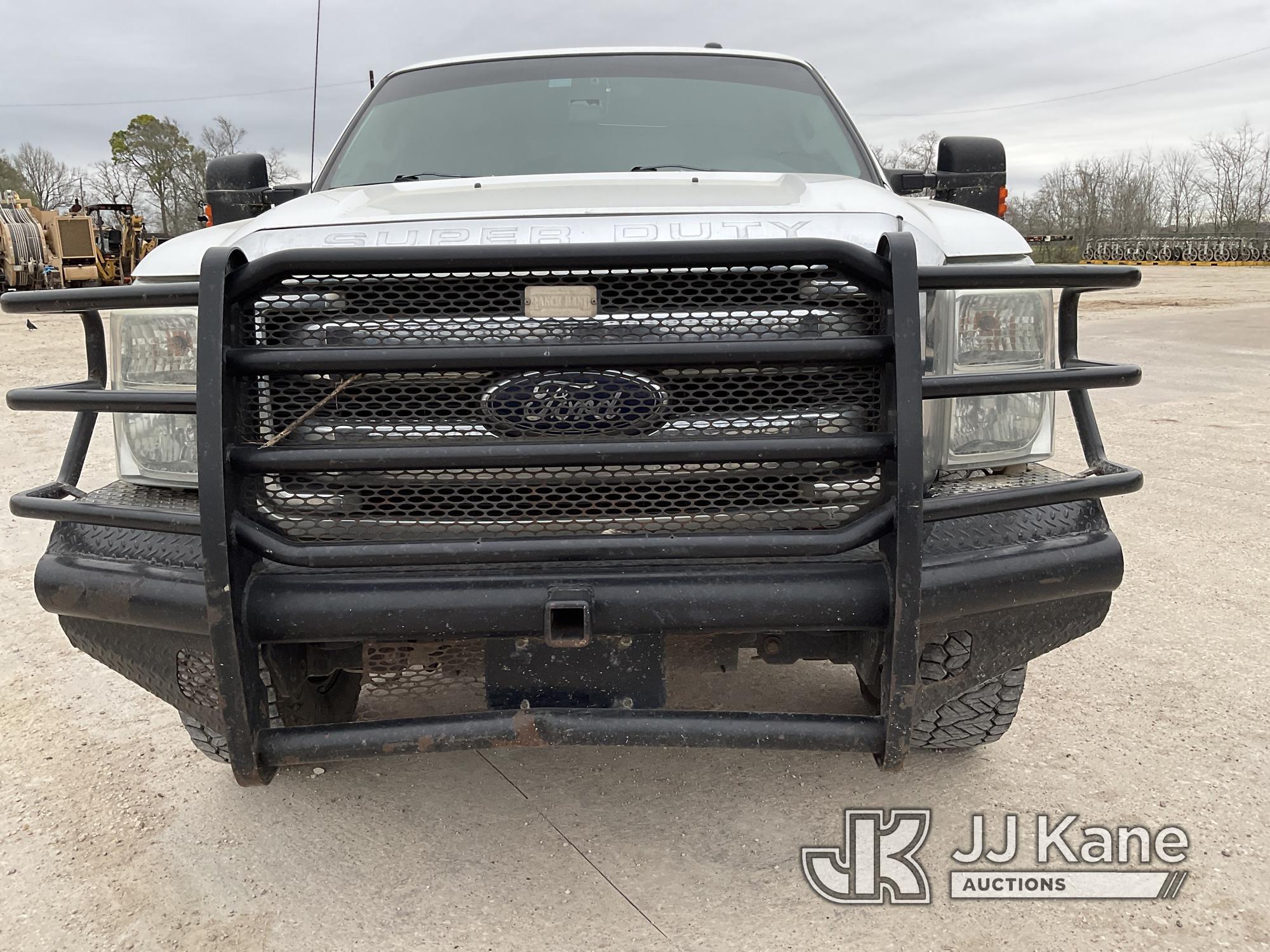 (Alvin, TX) 2012 Ford F250 4x4 Crew-Cab Pickup Truck Runs & Moves)  (Check Engine Light Is On, Minor