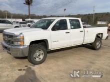 2015 Chevrolet Silverado 2500 4X4 Crew-Cab Pickup Truck Runs & Moves) (Jump To Start,  Exhaust Leak,