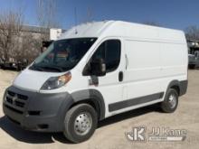 2016 RAM 2500 Promaster High Roof Tradesman Cargo Van Runs & Moves