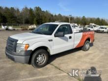 2012 Ford F-150 Pickup Truck, XLT 8 ft bed Runs & Moves) (Jump To Start, Minor Scattered Body Damage