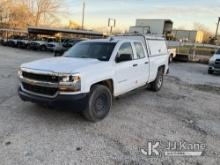 2018 Chevrolet Silverado 1500 4x4 Extended-Cab Pickup Truck Runs & Moves) (Trans Will Not Shift Into